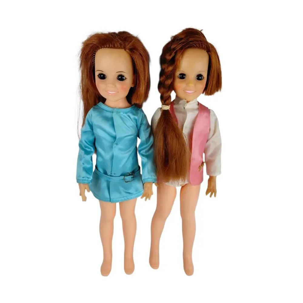 Ideal Crissy Doll  Lot Of 2 Growing Hair 1970s Red Hair